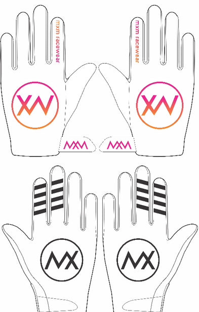 White | Orange Gloves - Pre Order - 2nd Faze